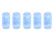 CzechMates Glass 3 x 6mm Lt Sapphire 2-Hole Brick Bead Strand