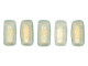 CzechMates Glass 3 x 6mm Halo Heavens 2-Hole Brick Bead Strand