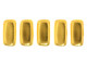 CzechMates Glass 3 x 6mm 24K Gold-Plated 2-Hole Brick Bead Strand