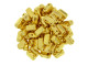 CzechMates Glass 3 x 6mm 24K Gold-Plated 2-Hole Brick Bead Strand