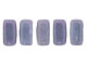 CzechMates Glass 2-Hole Rectangle Brick Beads 6x3mm - Opaque Amethyst Luster