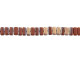 CzechMates Glass 3 x 6mm Matte Apollo Umber 2-Hole Brick Bead Strand