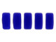 CzechMates Glass 3 x 6mm Matte Indigo 2-Hole Brick Bead Strand