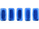 CzechMates Glass 3 x 6mm ColorTrends Saturated Metallic Navy Peony 2-Hole Brick Bead Strand