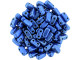 CzechMates Glass 3 x 6mm ColorTrends Saturated Metallic Navy Peony 2-Hole Brick Bead Strand
