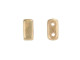 CzechMates Glass 3 x 6mm French Beige Moon Dust 2-Hole Brick Bead Strand