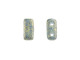 CzechMates Glass 3 x 6mm Pacifica Poppy Seed 2-Hole Brick Bead Strand