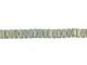 CzechMates Glass 3 x 6mm Pacifica Poppy Seed 2-Hole Brick Bead Strand