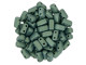CzechMates Glass, 2-Hole Rectangle Brick Beads 6x3mm, Metallic Light Green Suede