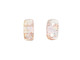 CzechMates Glass 3 x 6mm Luster Transparent Topaz/Pink 2-Hole Brick Bead Strand