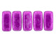 CzechMates Glass 3 x 6mm ColorTrends Saturated Metallic Spring Crocus 2-Hole Brick Bead Strand
