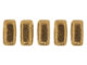 CzechMates Glass 2-Hole Rectangle Brick Beads 6x3mm - Bronze