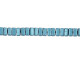 CzechMates Glass 3 x 6mm Pearl Coat Steel Blue 2-Hole Brick Bead Strand