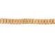 CzechMates Glass 3 x 6mm Sueded Gold Umber 2-Hole Brick Bead Strand