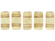 CzechMates Glass 3 x 6mm ColorTrends Transparent Warm Taupe 2-Hole Brick Bead Strand