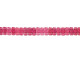 CzechMates Glass 3 x 6mm Fuchsia 2-Hole Brick Bead Strand