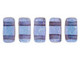 CzechMates Glass 2-Hole Rectangle Brick Beads 6x3mm -Transparent Amethyst Luster