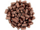 CzechMates Glass 3 x 6mm ColorTrends Saturated Metallic Grenadine 2-Hole Brick Bead Strand