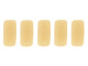 CzechMates Glass 2-Hole Rectangle Brick Beads 6x3mm - Opaque Light Beige