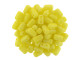 CzechMates Glass 3 x 6mm Matte Luster Iris Custard 2-Hole Brick Bead Strand