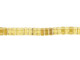 CzechMates Glass 3 x 6mm Twilight Topaz 2-Hole Brick Bead Strand