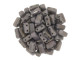 CzechMates Glass 3 x 6mm Ashen Gray Moon Dust 2-Hole Brick Bead Strand