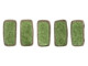 CzechMates Glass, 2-Hole Rectangle Brick Beads 6x3mm, Olive Mauve Polychrome