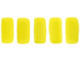 CzechMates Glass 3 x 6mm Sueded Gold Opaque Yellow 2-Hole Brick Bead Strand