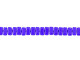 CzechMates Glass 3 x 6mm Indigo 2-Hole Brick Bead Strand