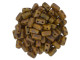 CzechMates Glass 3 x 6mm Sunflower Yellow Copper Picasso 2-Hole Brick Bead Strand