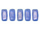 CzechMates Glass 3 x 6mm Halo Ultramarine 2-Hole Brick Bead Strand