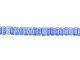 CzechMates Glass 3 x 6mm Halo Ultramarine 2-Hole Brick Bead Strand