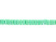 CzechMates Glass 3 x 6mm Peacock Green Turquoise 2-Hole Brick Bead Strand