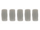 CzechMates Glass 3 x 6mm Matte Ashen Gray 2-Hole Brick Bead Strand