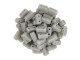 CzechMates Glass 3 x 6mm Matte Ashen Gray 2-Hole Brick Bead Strand