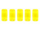 CzechMates Glass 3 x 6mm Lemon 2-Hole Brick Bead Strand