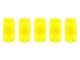 CzechMates Glass 3 x 6mm Lemon 2-Hole Brick Bead Strand