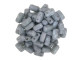 CzechMates Glass 3 x 6mm Matte Opaque Pale Turquoise Moon Dust 2-Hole Brick Bead Strand