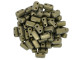 CzechMates Glass, 2-Hole Rectangle Brick Beads 6x3mm, Metallic Gold Suede