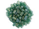 CzechMates Glass 3 x 6mm Luster Iris Atlantis Green 2-Hole Brick Bead Strand