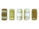 CzechMates Glass 3 x 6mm Twilight Crystal 2-Hole Brick Bead Strand