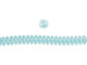 CzechMates Glass 6mm Sueded Gold Aquamarine 2-Hole Lentil Bead Strand