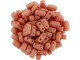 CzechMates Glass 3 x 6mm Pacifica Strawberry 2-Hole Brick Bead Strand