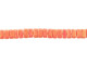 CzechMates Glass 3 x 6mm Pacifica Strawberry 2-Hole Brick Bead Strand