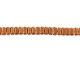 CzechMates Glass 3 x 6mm Patina Opaque Red 2-Hole Brick Bead Strand