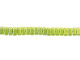 CzechMates Glass 3 x 6mm ColorTrends Saturated Metallic Lime Punch 2-Hole Brick Bead Strand