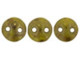 CzechMates Glass 6mm Chartreuse Bronze Picasso 2-Hole Lentil Bead Strand