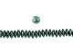 CzechMates Glass 6mm Polychrome Aqua Teal 2-Hole Lentil Bead Strand