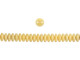 CzechMates Glass 6mm Sueded Gold Opaque Beige 2-Hole Lentil Bead Strand