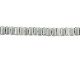 CzechMates Glass 3 x 6mm Pearl Coat Silver 2-Hole Brick Bead Strand